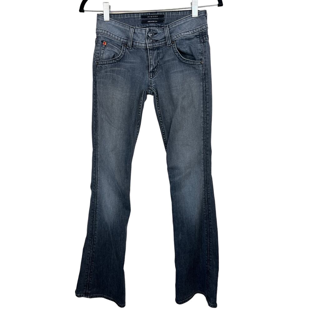 HUDSON jeans WOMENS 23 (measures 27) Gray Bootcut Flare Double button stretch